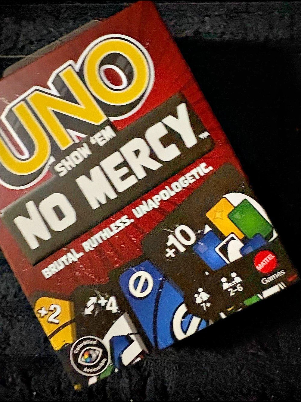 Mattel UNO No Mercy Card Game NWT